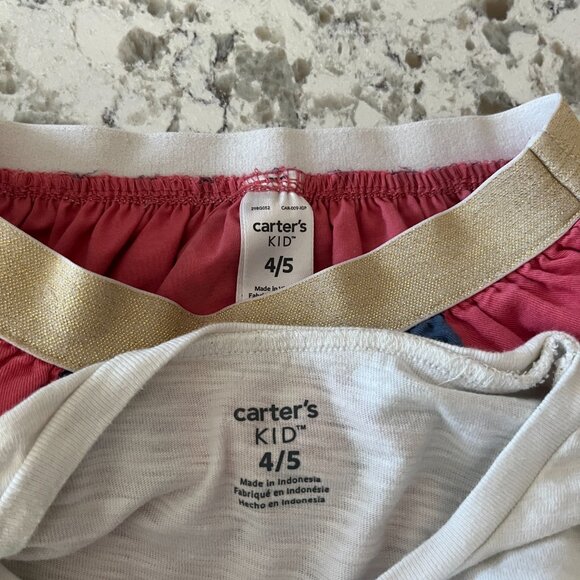 Carters sequin frenchie set sz 4-5 - Picture 11 of 11